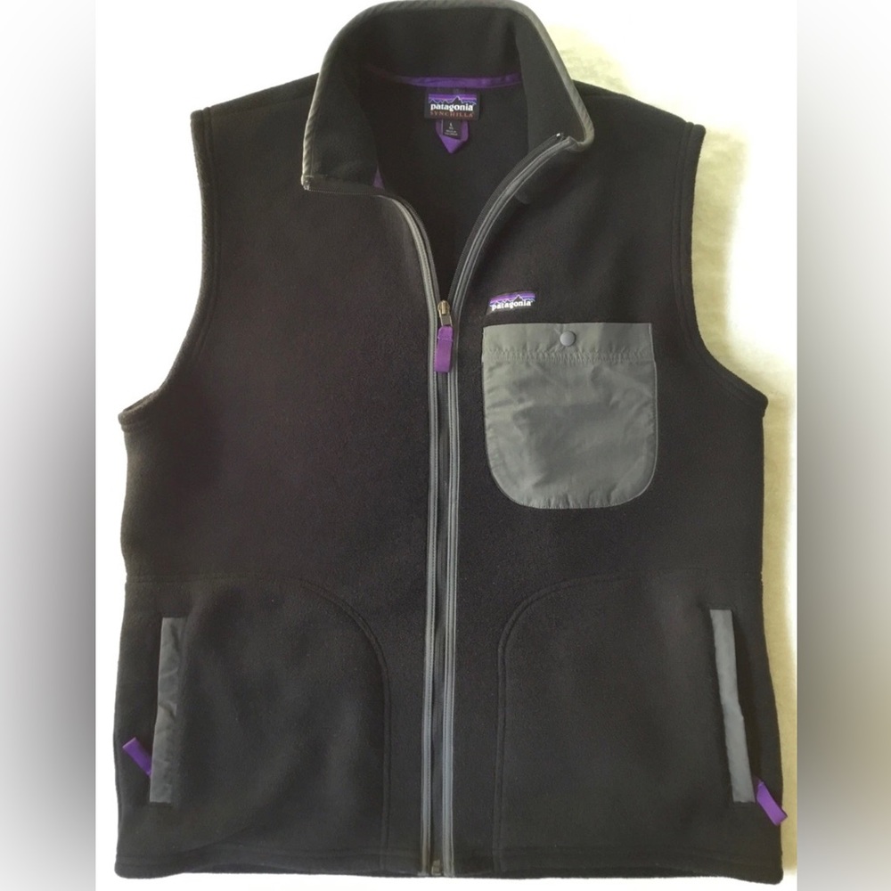 PATAGONIA Mens size LARGE FLEECE VEST EUC